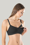 Miss Fit Air Bra Front Open-Black
