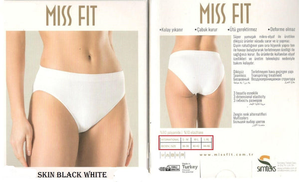 Miss Fit Brief White