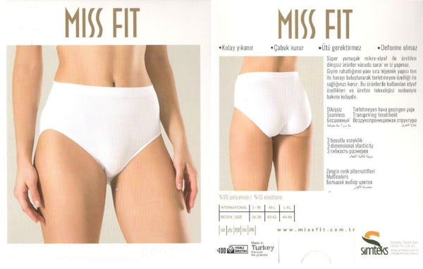 Miss Fit Brief White
