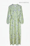 Abaya Printed Yellow