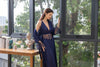 Flourish Gown Set 3602 - Navy blue