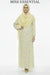 Abaya Printed Yellow