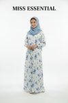 Abaya Printed-BLUE