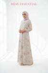 Abaya Printed-Pink