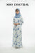 Abaya Printed-BLUE