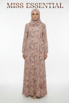 Abaya Printed-PINK