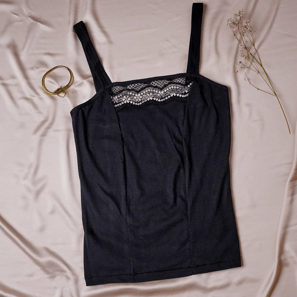 Camisole 002 Cotton - Black